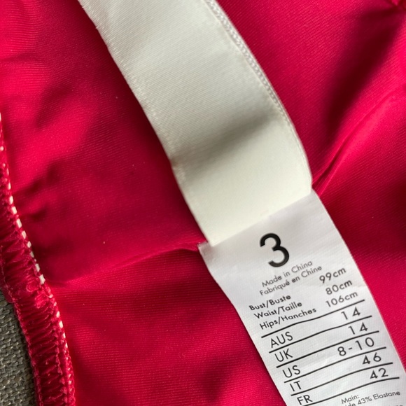 EUC Zimmermann red bandeau bikini top, Size 3/ L - Picture 8 of 9